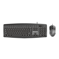 Kit Teclado e Mouse Fantech USB 1200dpi Silent KM-100 Preto