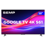 Smart TV 50" 4K UHD LED S61, Wi-Fi, Google TV, DolbyAtmos 50S61 - Semp