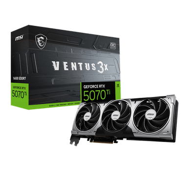 Info Store Placa de Vídeo MSI GeForce RTX5070 TI 16GB GDDR7 VENTUS 3X 16G OC image