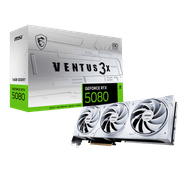 Placa de Vídeo GeForce RTX5080 16GB GDDR7 VENTUS 3X 16G OC WHITE  - MSI