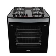 Fogão Dako 4 Bocas de Embutir com Mesa de Vidro Diplomata Bivolt Preto