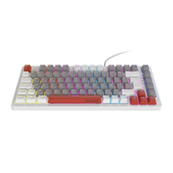 Teclado Gamer Mecânico USB Kirin Ghost 75% RGB Branco - PCYes