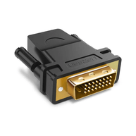 Adaptador Ugreen DVI macho para HDMI fêmea 20124 Preto