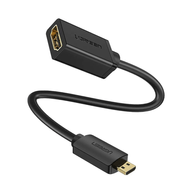 Adaptador Ugreen Micro HDMI macho para HDMI fêmea 20134 Preto