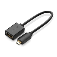 Adaptador Ugreen Micro HDMI macho para HDMI fêmea 20134 Preto