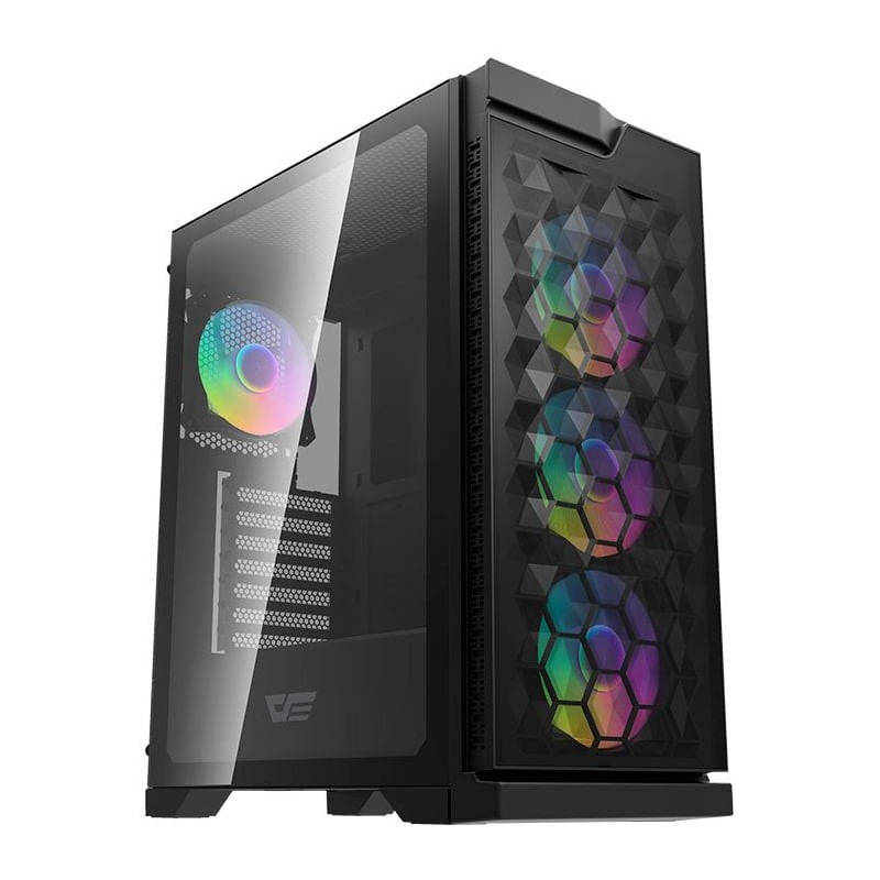 Gabinete Gamer mATX Mid-Tower Guaraci Preto - Rhadium - Info