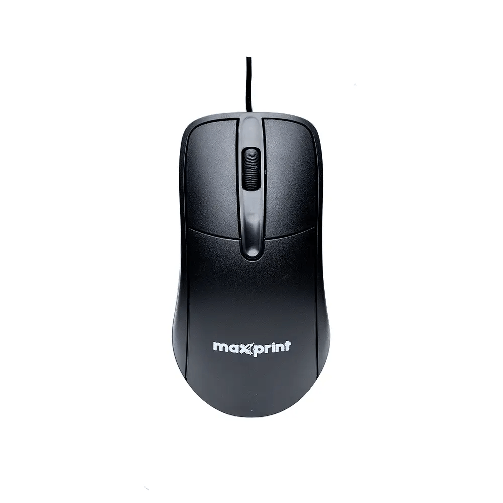 Mouse Maxprint USB Óptico OfficeEasy 1200DPI Preto - Info Store