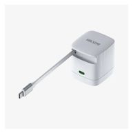 Carregador de Viagem Hiksemi Turbo 67W 3A USB-C Retrátil Branco