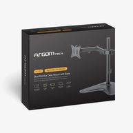 Suporte de Mesa Argom para Monitor Duplo 13" a 32" com Base e Compartimento para Telefone ARG-BR-1605
