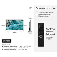 Smart TV Samsung 55" Vision AI QLED 4K Q7F 2025 HDR QN55Q7FAAGXZD
