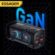 Carregador de Mesa Essager 100W GaN USB/USB-C Preto