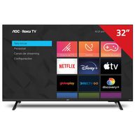 Smart TV AOC LED 32" HD Roku WiFi HDMI 32S5155/78G