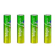 Pilha Alcalina Elgin AAA 1,5V 04 unidades
