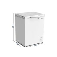 Freezer Horizontal Mystic 142L 1 Porta Dupla Função MY-FZ151L 127V Branco