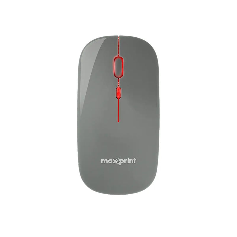 Mouse Maxprint sem Fio 2.4G Croma 1600DPI Cinza - Info Store | O