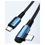 Cabo Essager USB-C 2.0M Nylon 60W 90º EXCTT1-CGWTA01 Preto