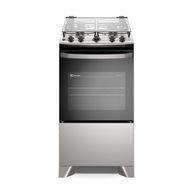Fogão Electrolux 4 Bocas Efficient Mesa Inox, PerfectCook e VaporBake FE4IG Bivolt Cinza